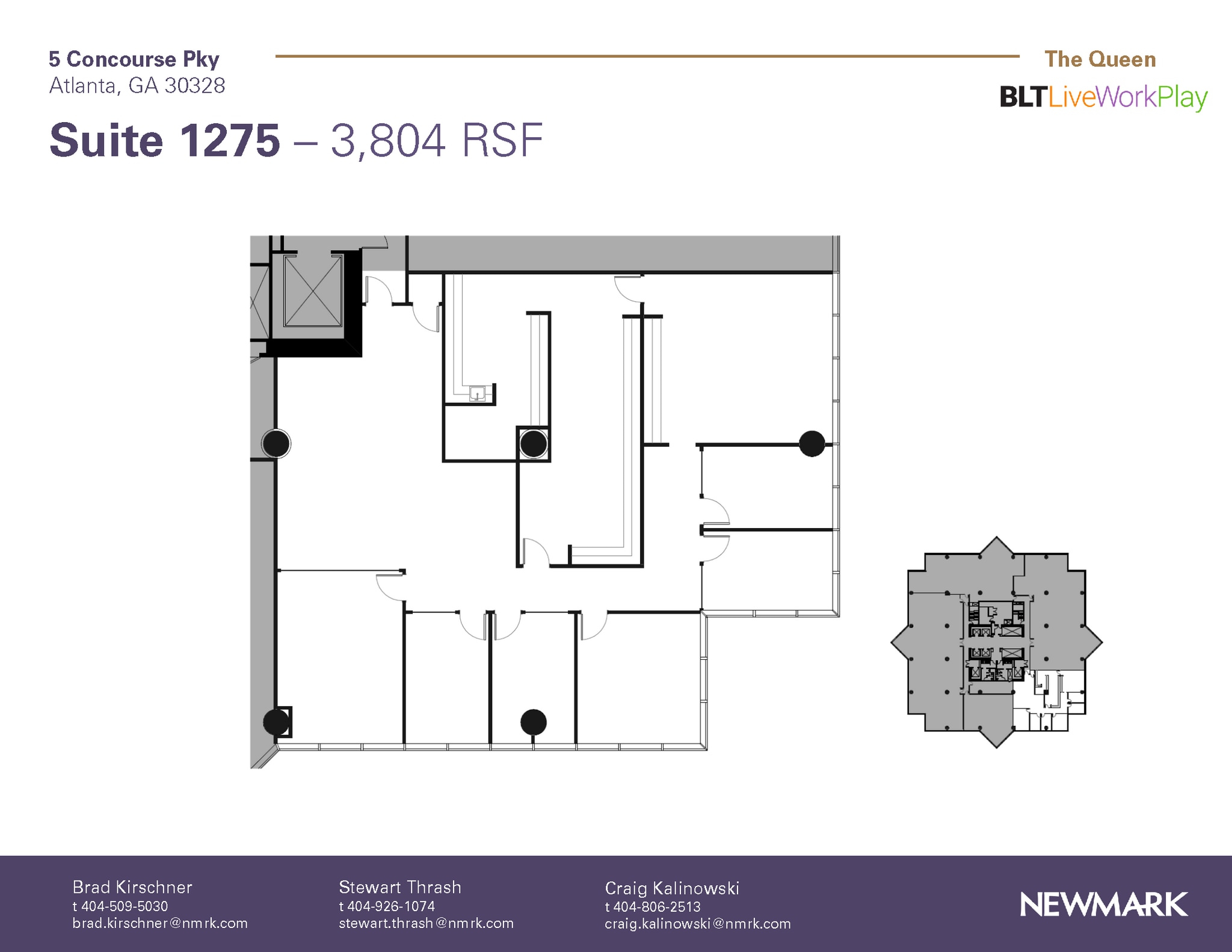 6 Concourse Pky NE, Atlanta, GA for lease Floor Plan- Image 1 of 1