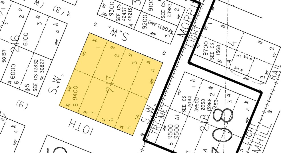 600 SW 10th Ave, Portland, OR for lease - Plat Map - Image 2 of 14