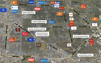 6671-6675 W Bellfort St, Houston, TX - AERIAL  map view