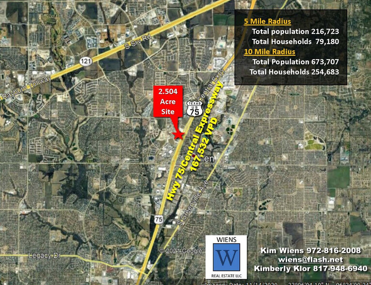 477-547 Hwy 75/Central Expy N, Allen, TX 75013 - Pad Site with Hwy 75 ...