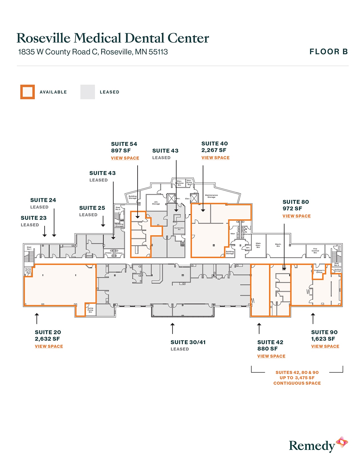 1835 W County Road C, Roseville, MN for lease Floor Plan- Image 1 of 1