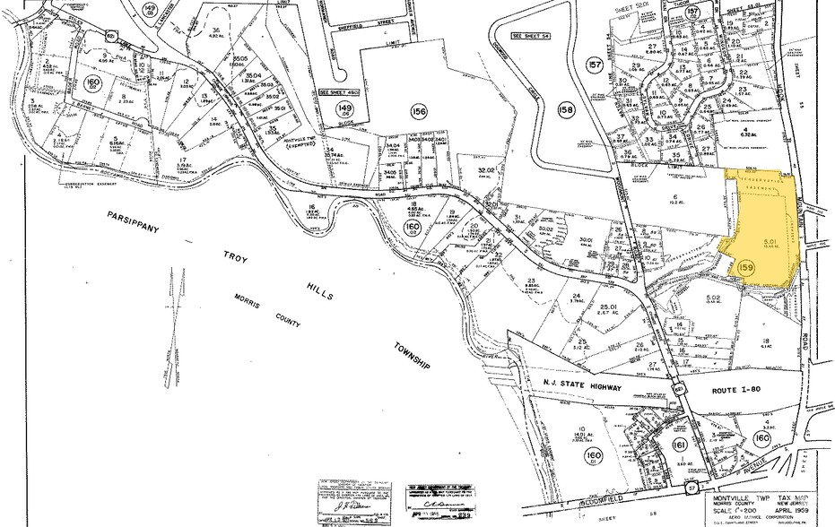 340 Changebridge Rd, Pine Brook, NJ for lease - Plat Map - Image 1 of 1