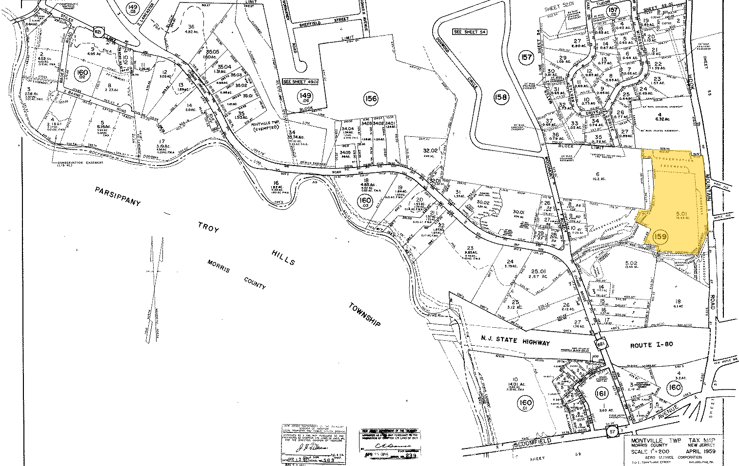 340 Changebridge Rd, Pine Brook, NJ for lease Plat Map- Image 1 of 2