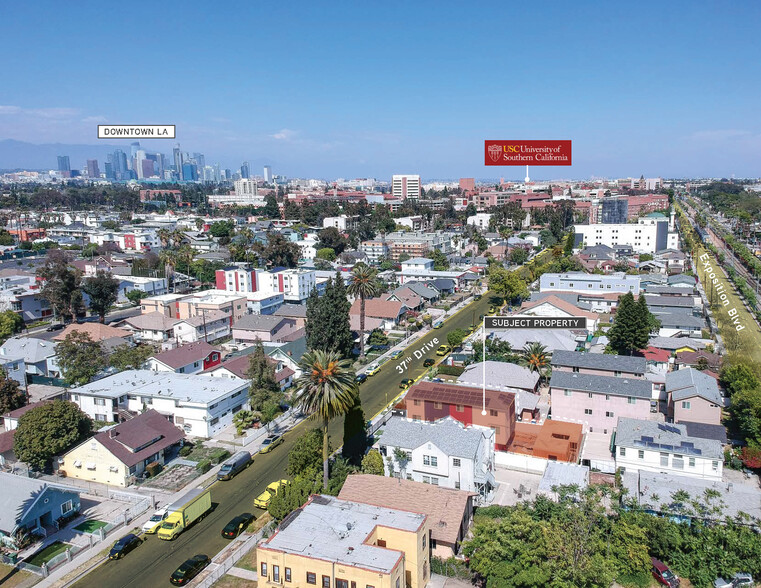 1258 W 37th Dr, Los Angeles, CA for sale - Aerial - Image 3 of 30