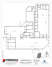 34505 W 12 Mile Rd, Farmington Hills, MI for lease Floor Plan- Image 2 of 3