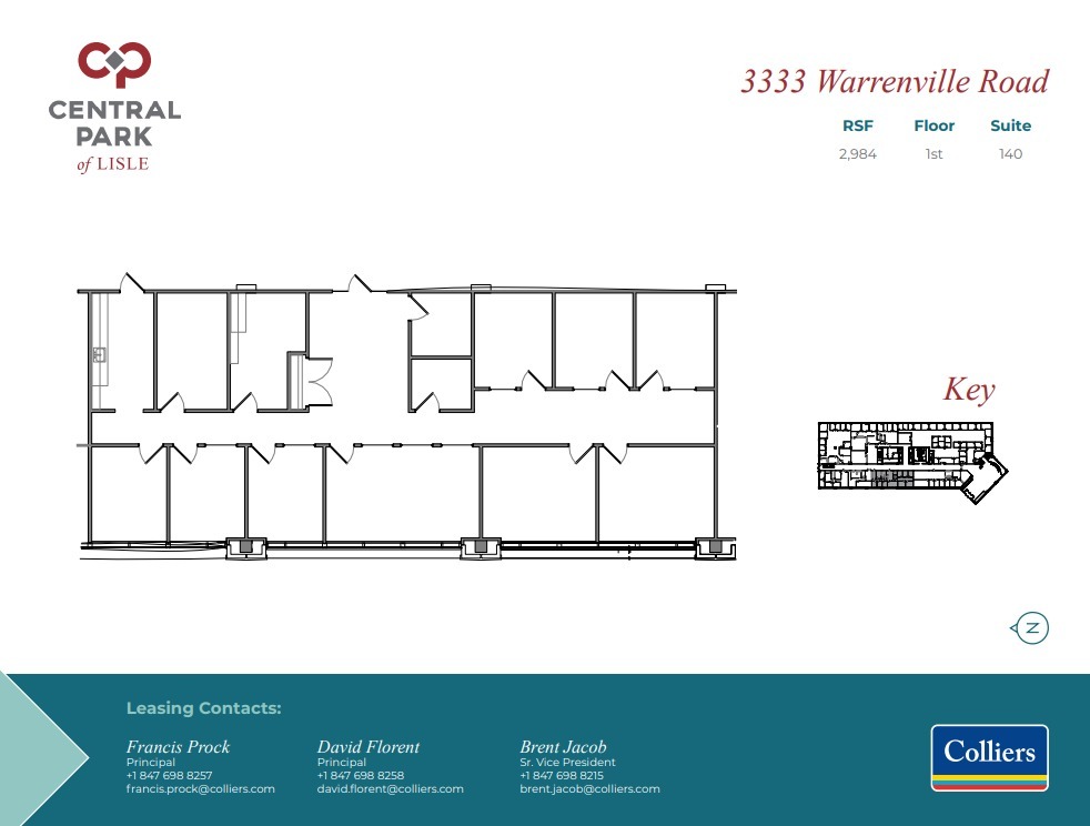 3333 Warrenville Rd, Lisle, IL for lease Floor Plan- Image 1 of 1