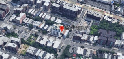 2086 Valentine Ave, Bronx, NY - aerial  map view