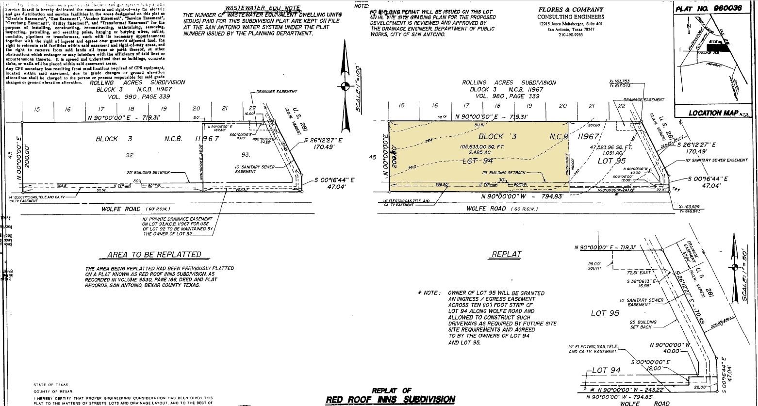 333 Wolfe Rd, San Antonio, TX for sale Plat Map- Image 1 of 1