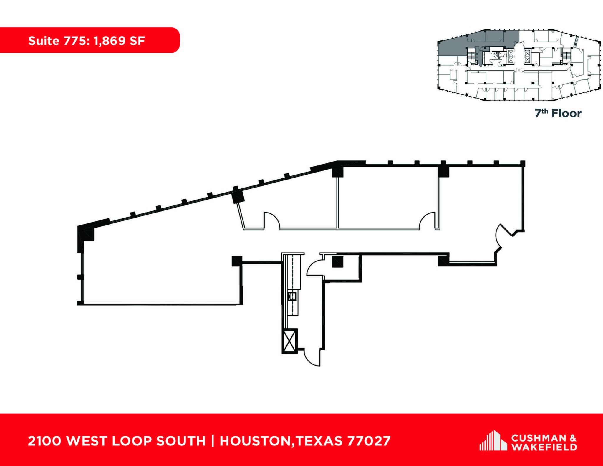 2100 West Loop South, Houston, TX for lease Floor Plan- Image 1 of 1