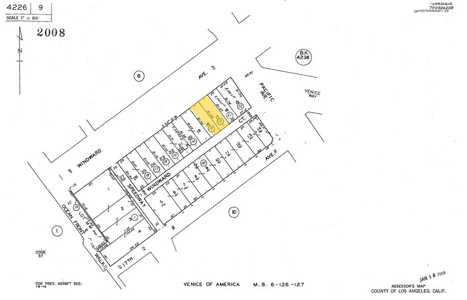 66 Windward Ave, Venice, CA for lease - Plat Map - Image 2 of 38