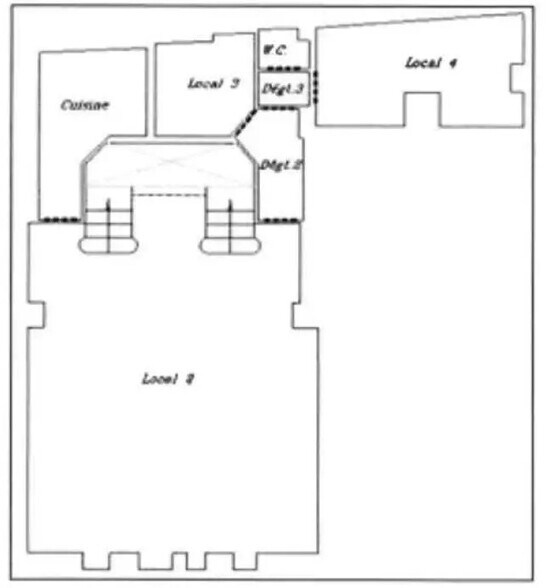 Retail in Paris for lease - Floor Plan - Image 2 of 3