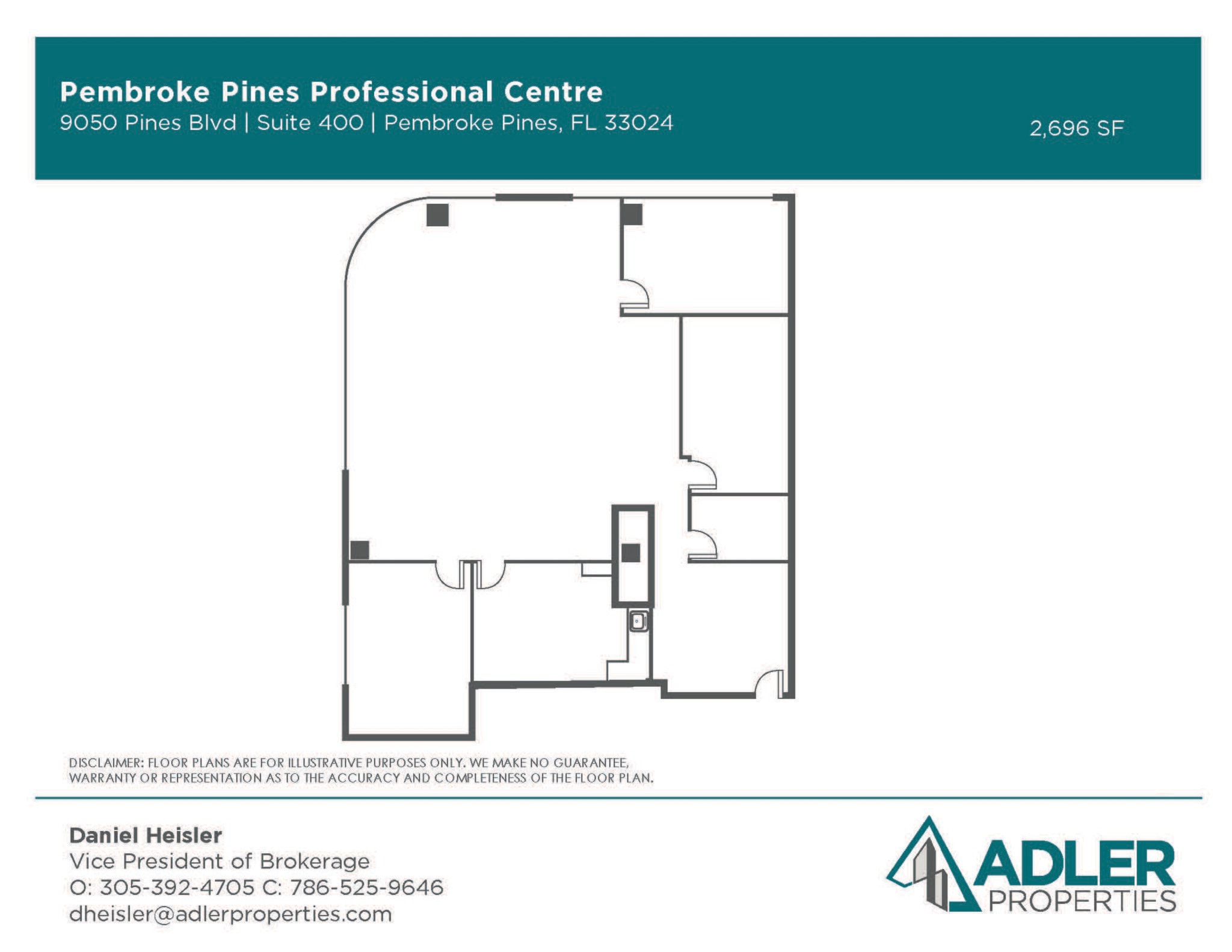 9050 Pines Blvd, Pembroke Pines, FL for lease Floor Plan- Image 1 of 1