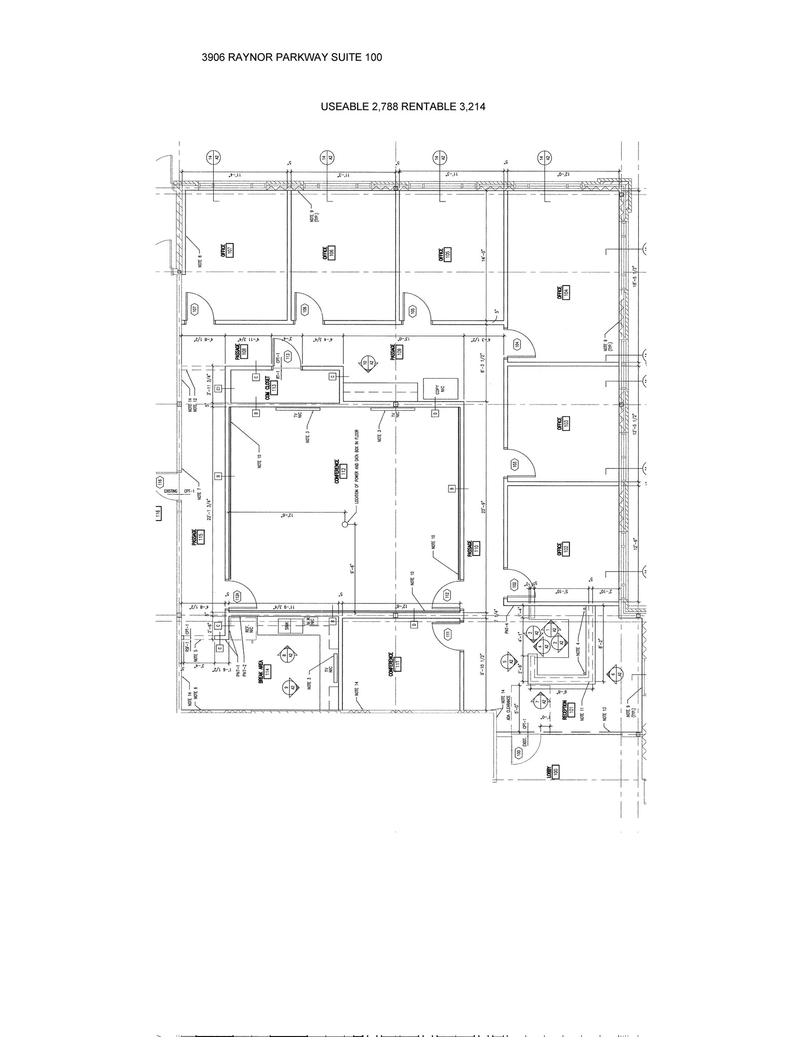 3906 Raynor Pky, Bellevue, NE for lease Floor Plan- Image 1 of 9