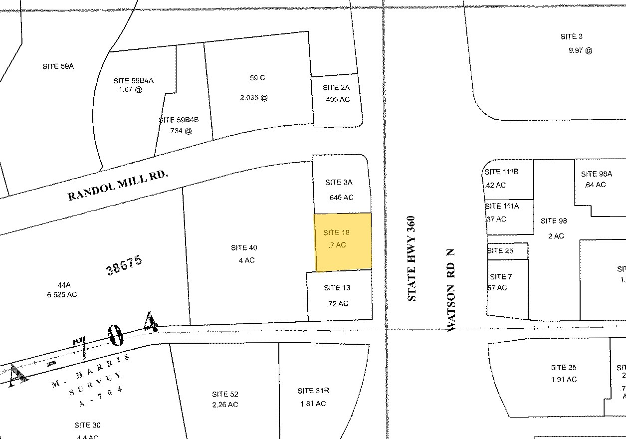 515 Watson Rd, Arlington, TX for sale Plat Map- Image 1 of 1