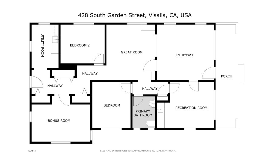 428 S Garden St, Visalia, CA for sale - Floor Plan - Image 2 of 2