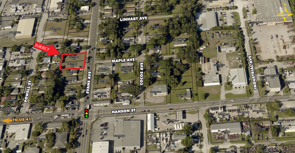 2932-2942 Evans, Fort Myers, FL for sale - Aerial - Image 1 of 1