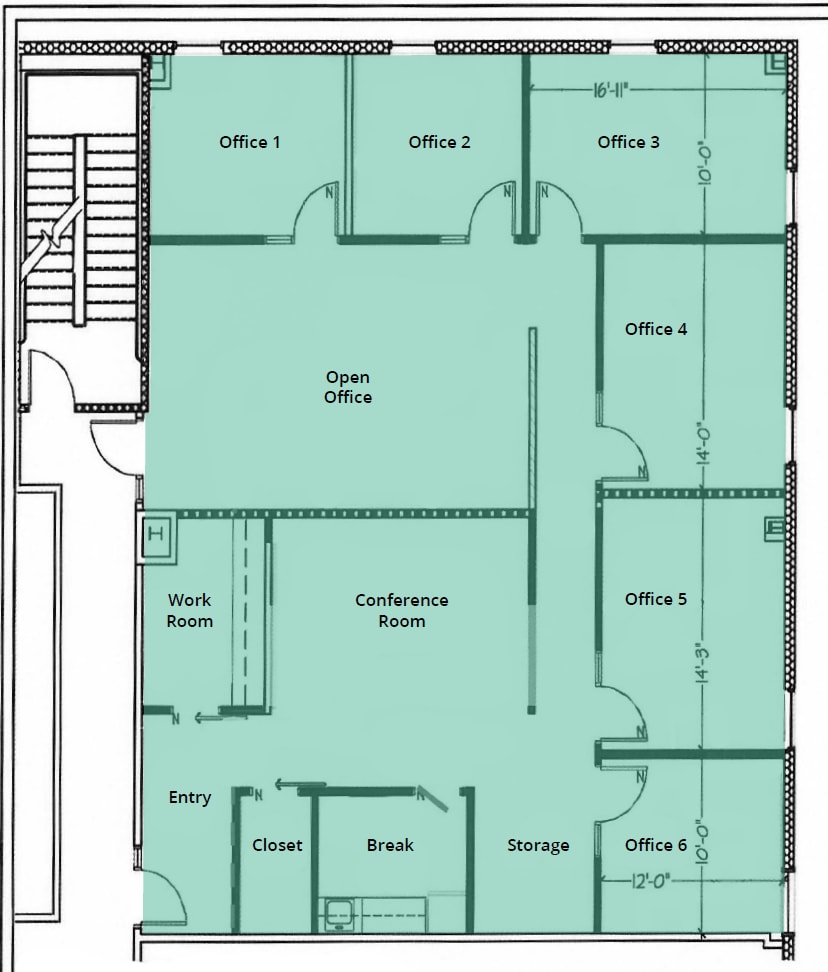 400 Market St, Chapel Hill, NC for lease Floor Plan- Image 1 of 1