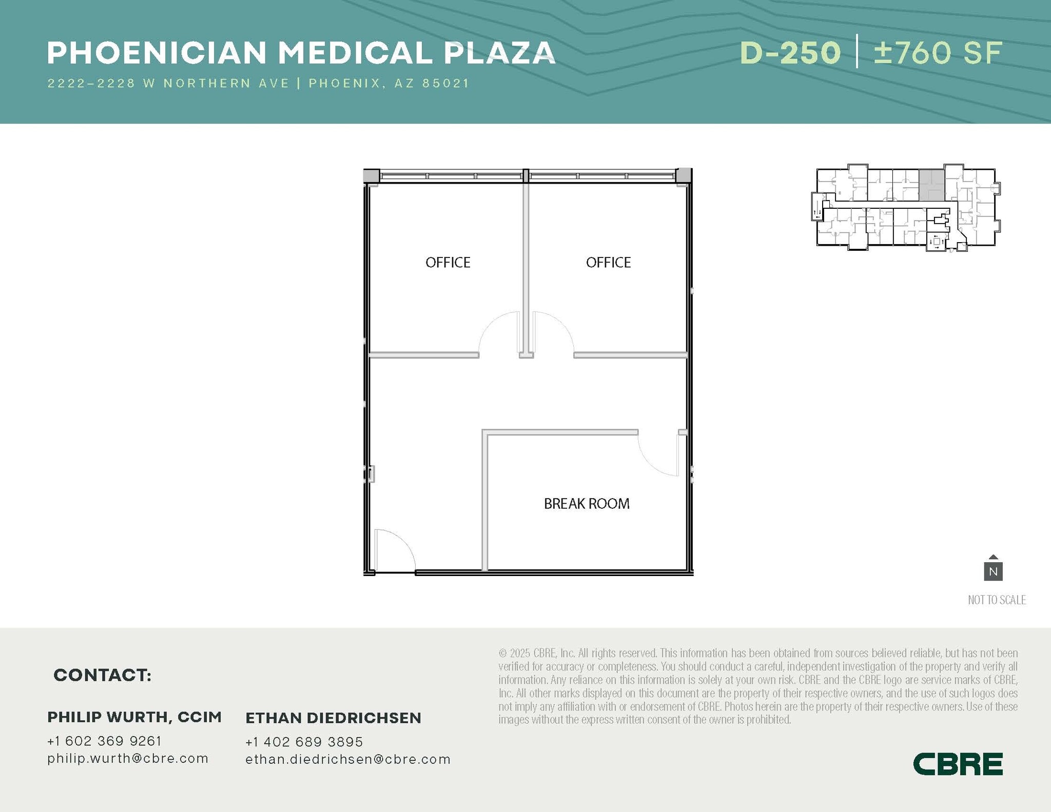 2222-2228 W Northern Ave, Phoenix, AZ for lease Floor Plan- Image 1 of 1