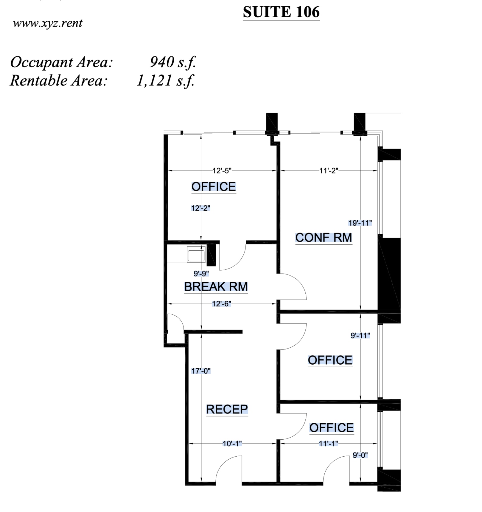 3821 W Charleston Blvd, Las Vegas, NV for lease Floor Plan- Image 1 of 5