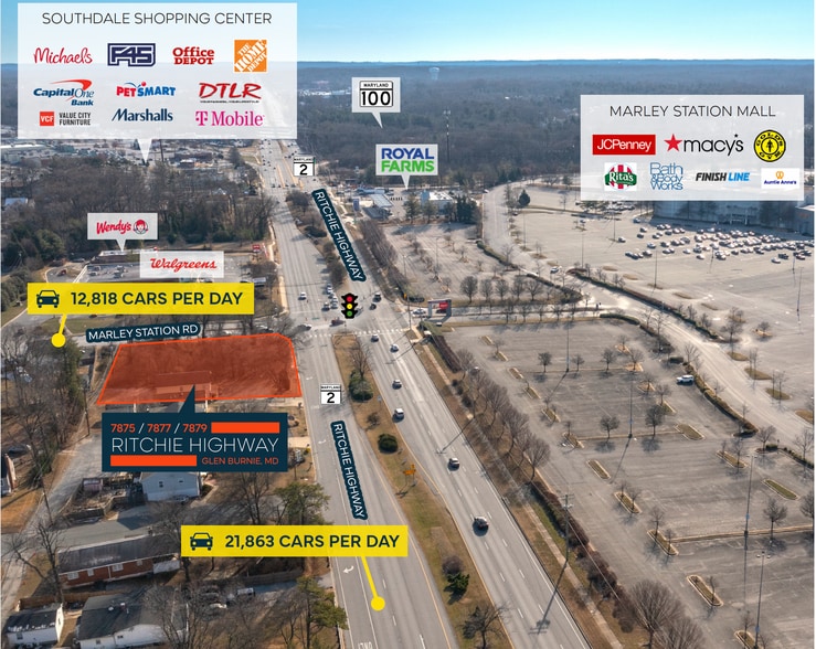 7875-7879 Ritchie Hwy, Glen Burnie, MD for sale - Building Photo - Image 2 of 8