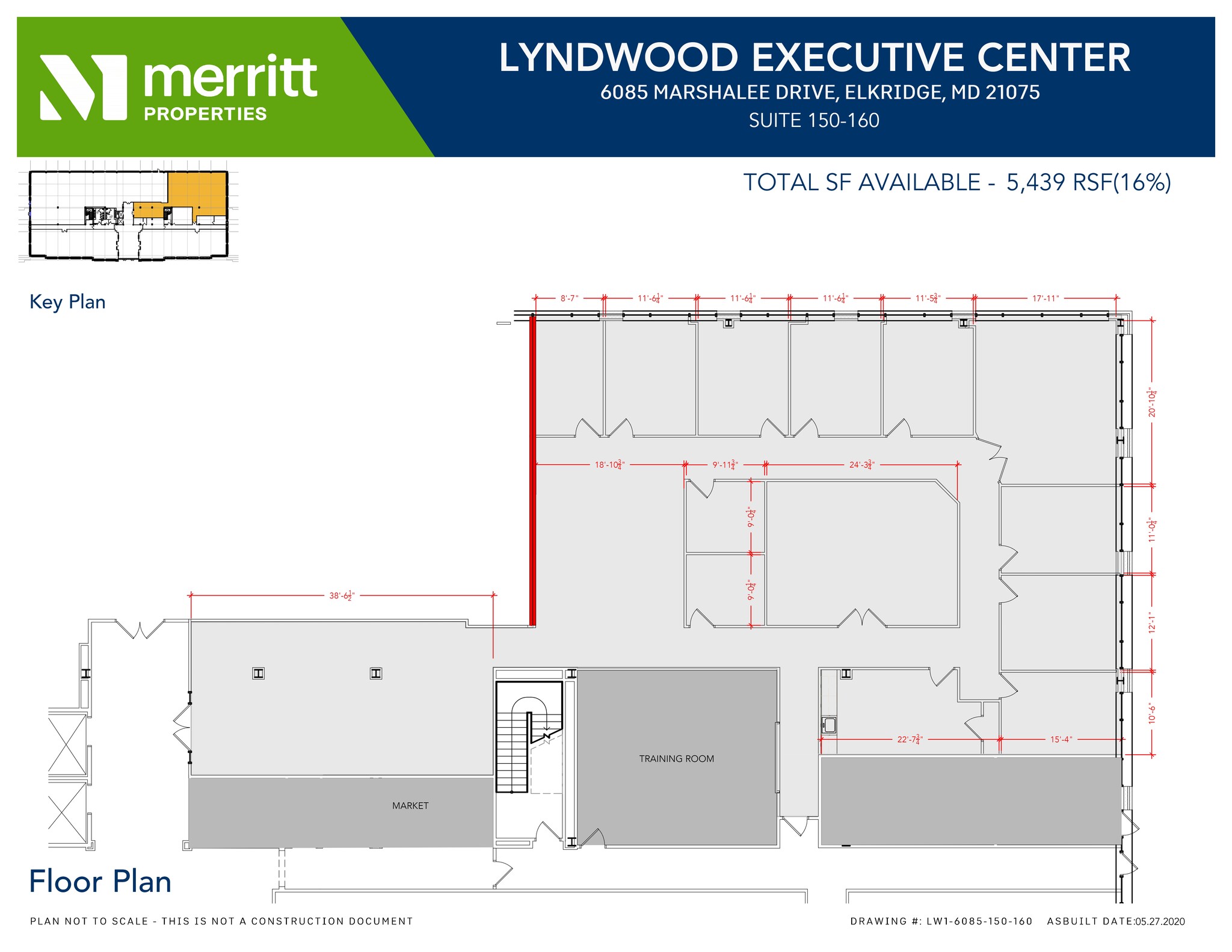 6095 Marshalee Dr, Elkridge, MD for lease Site Plan- Image 1 of 2