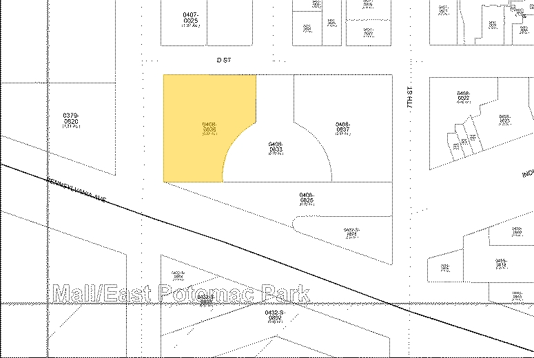 801 Pennsylvania Ave NW, Washington, DC for lease - Plat Map - Image 2 of 16