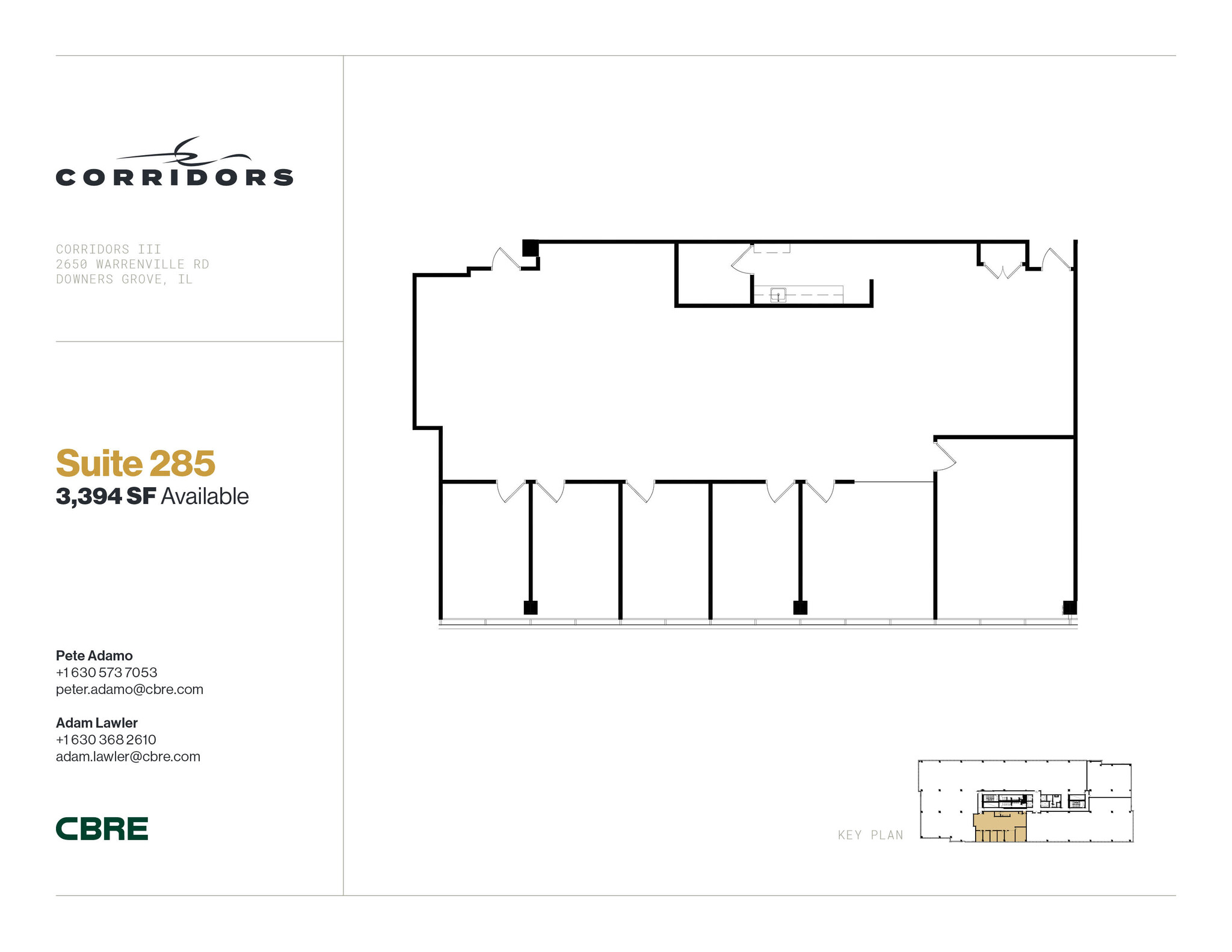 2651 Warrenville Rd, Downers Grove, IL for lease Floor Plan- Image 1 of 1