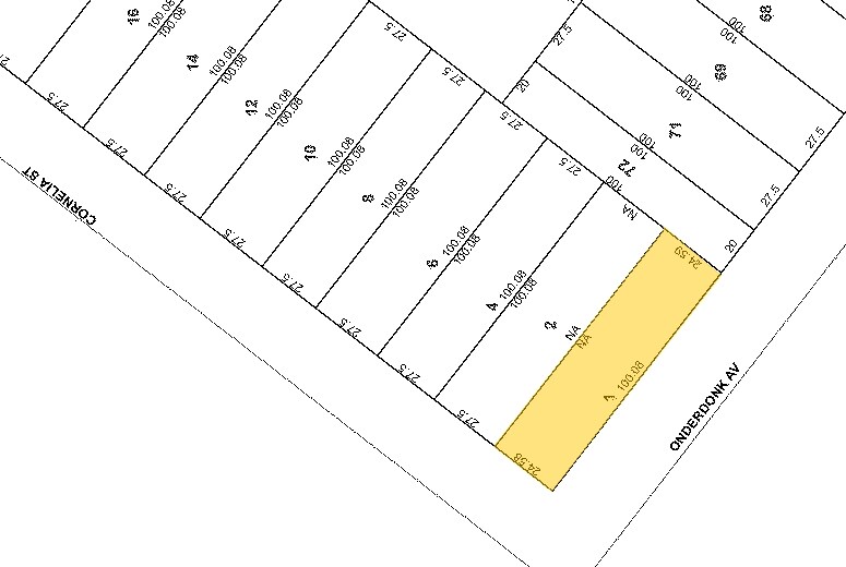 853 Onderdonk Ave, Ridgewood, NY for sale Plat Map- Image 1 of 1