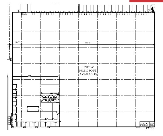 9500 W 55th St, McCook, IL for lease - Floor Plan - Image 2 of 2