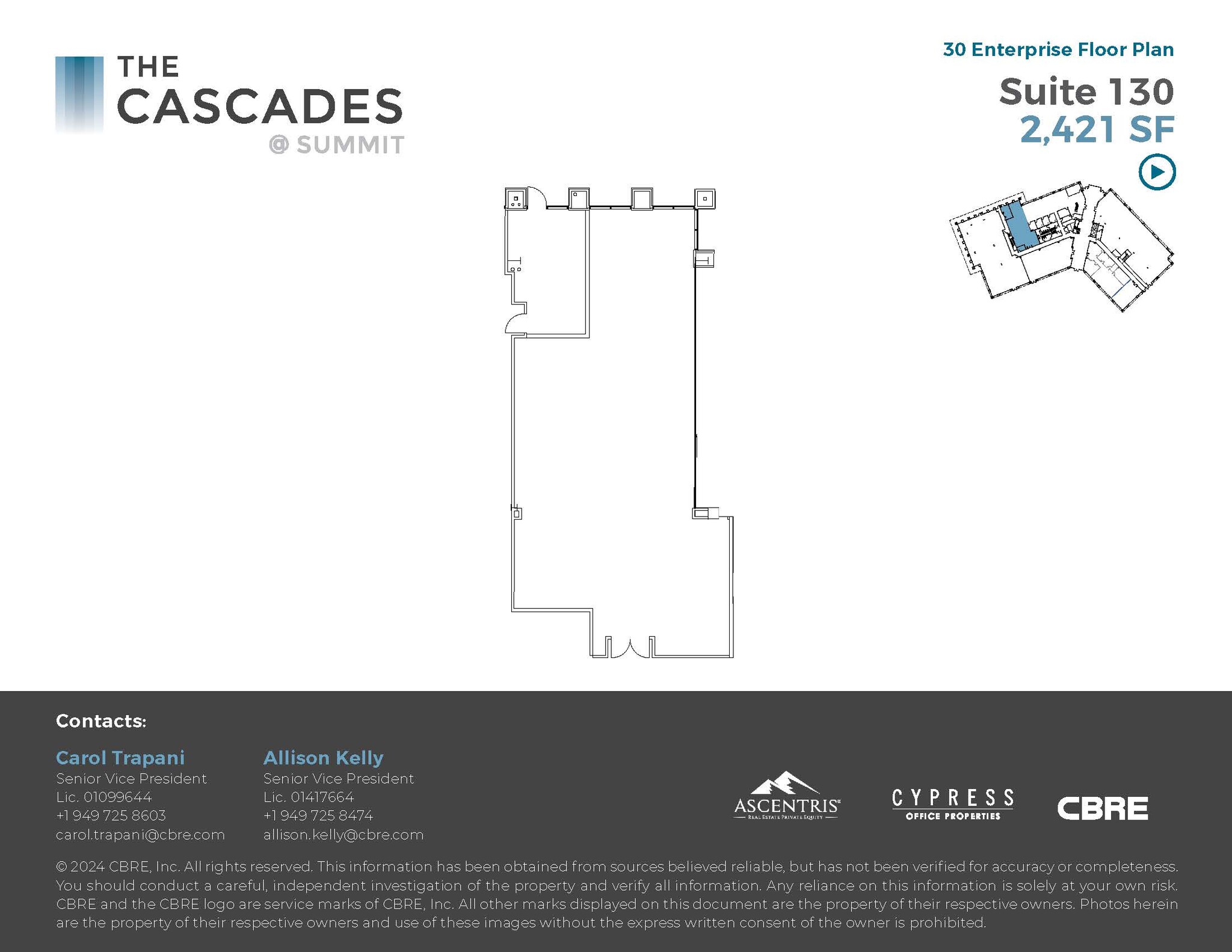 20 Enterprise, Aliso Viejo, CA for lease Floor Plan- Image 1 of 1