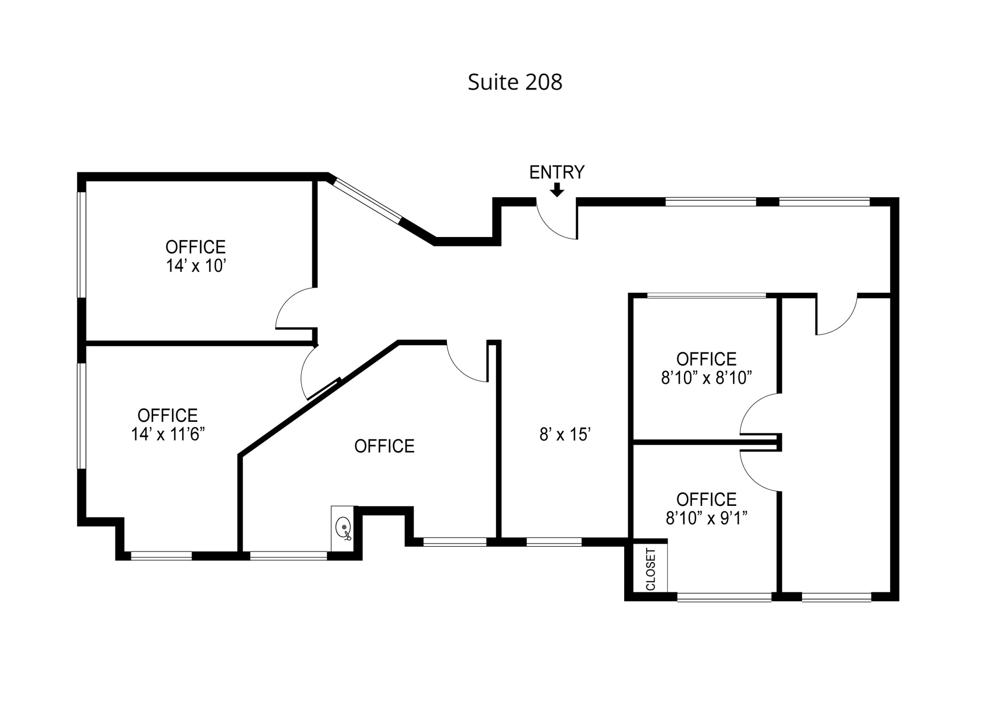 5353 E 2nd St, Long Beach, CA for lease Floor Plan- Image 1 of 12