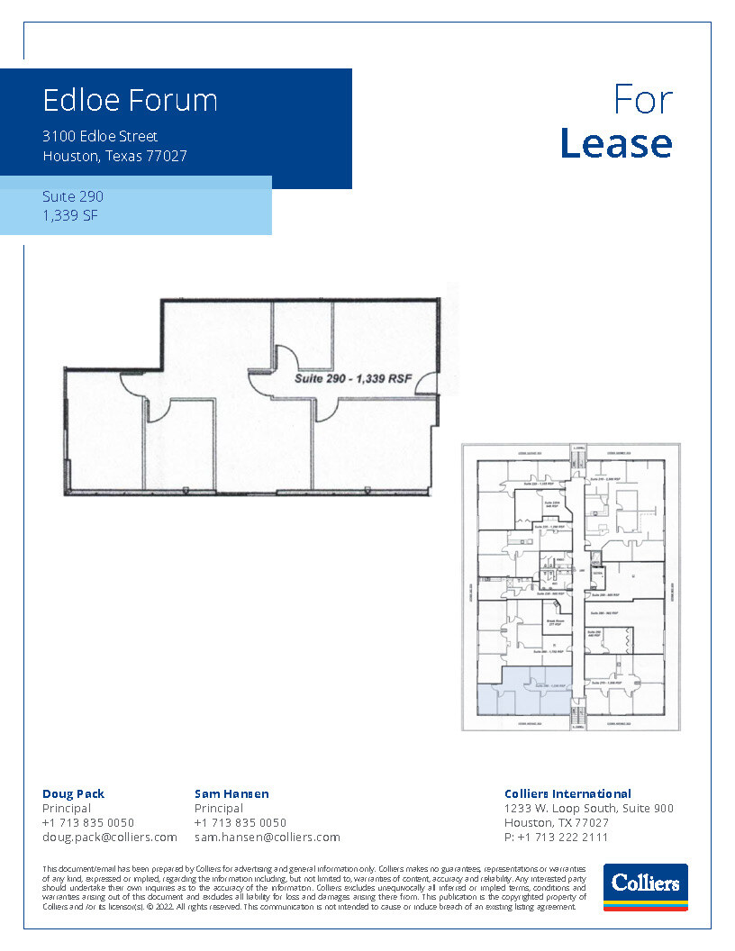 3100 Edloe St, Houston, TX for lease Floor Plan- Image 1 of 1