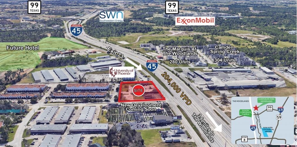 I 45, Spring, TX for sale Aerial- Image 1 of 1