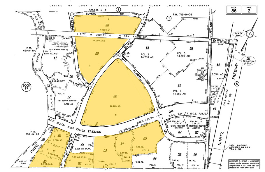 888 Tasman Dr, Milpitas, CA for lease - Plat Map - Image 2 of 4