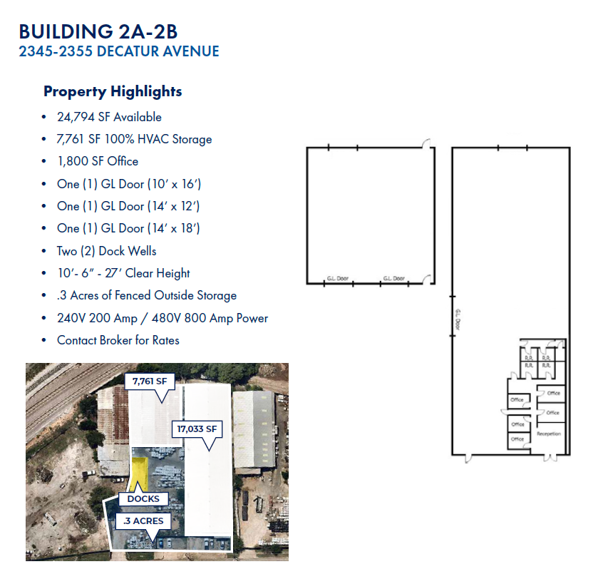 2425 Decatur Ave, Fort Worth, TX for lease Floor Plan- Image 1 of 1