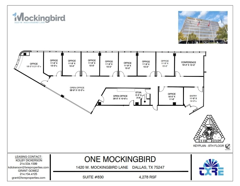 1420 W Mockingbird Ln, Dallas, TX for lease Floor Plan- Image 1 of 1