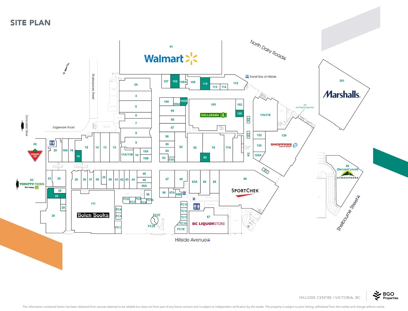 1644 Hillside Ave, Victoria, BC for lease Floor Plan- Image 1 of 1