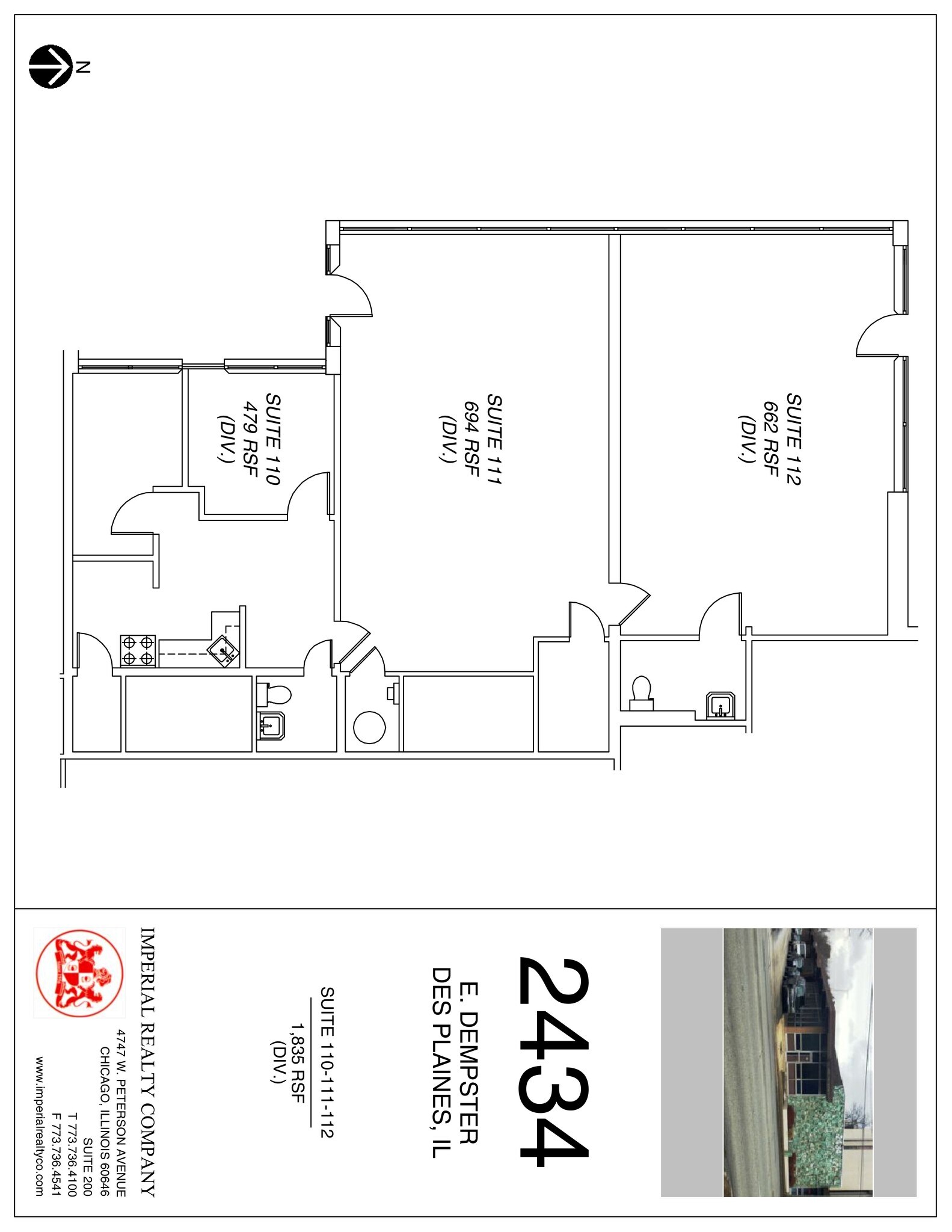 2434 E Dempster St, Des Plaines, IL for lease Site Plan- Image 1 of 1