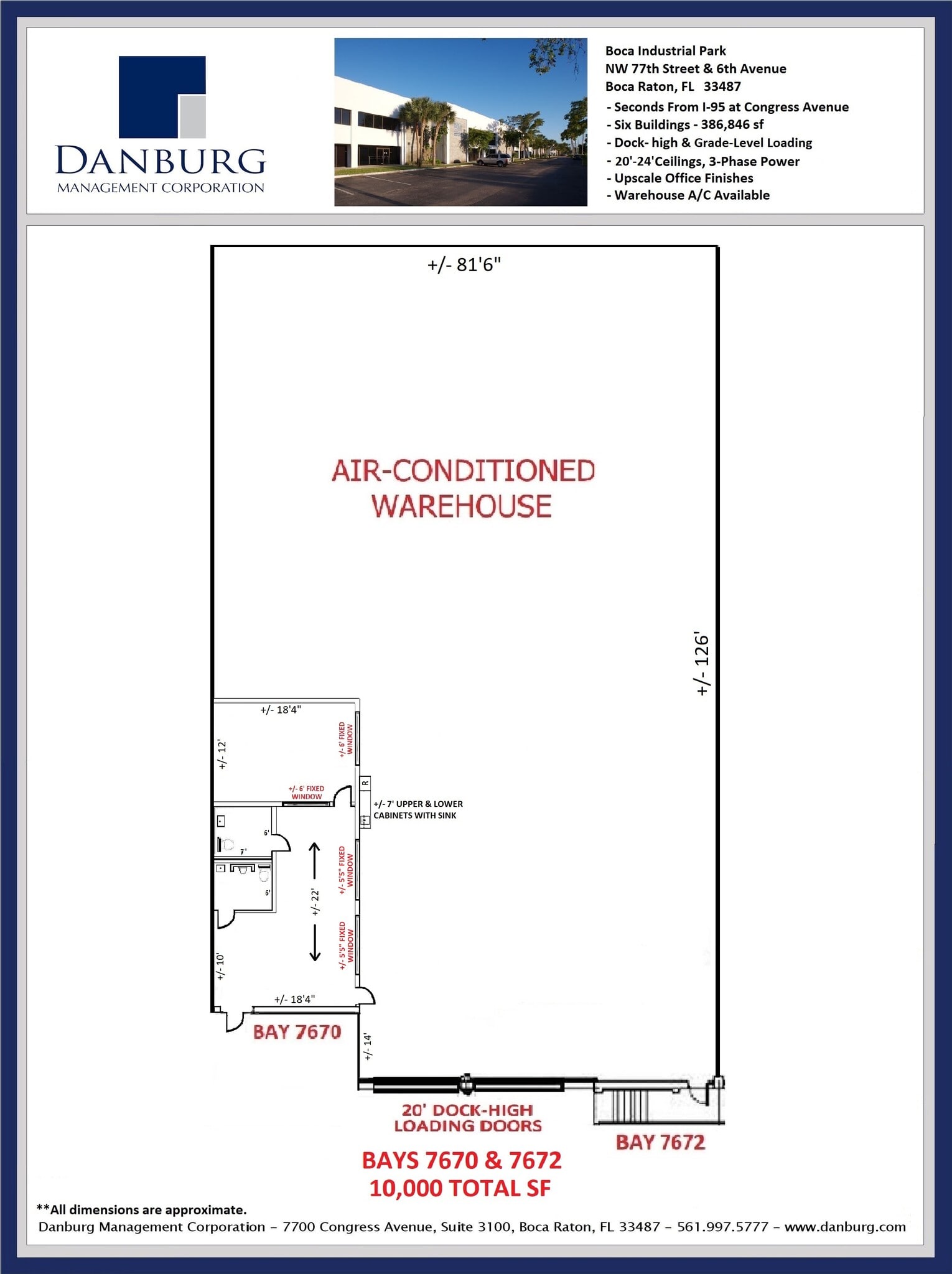 7640-7696 NW 6th Ave, Boca Raton, FL for lease Floor Plan- Image 1 of 1