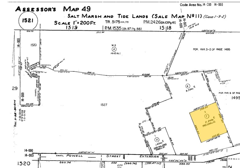 2000 Powell St, Emeryville, CA for lease - Plat Map - Image 2 of 23