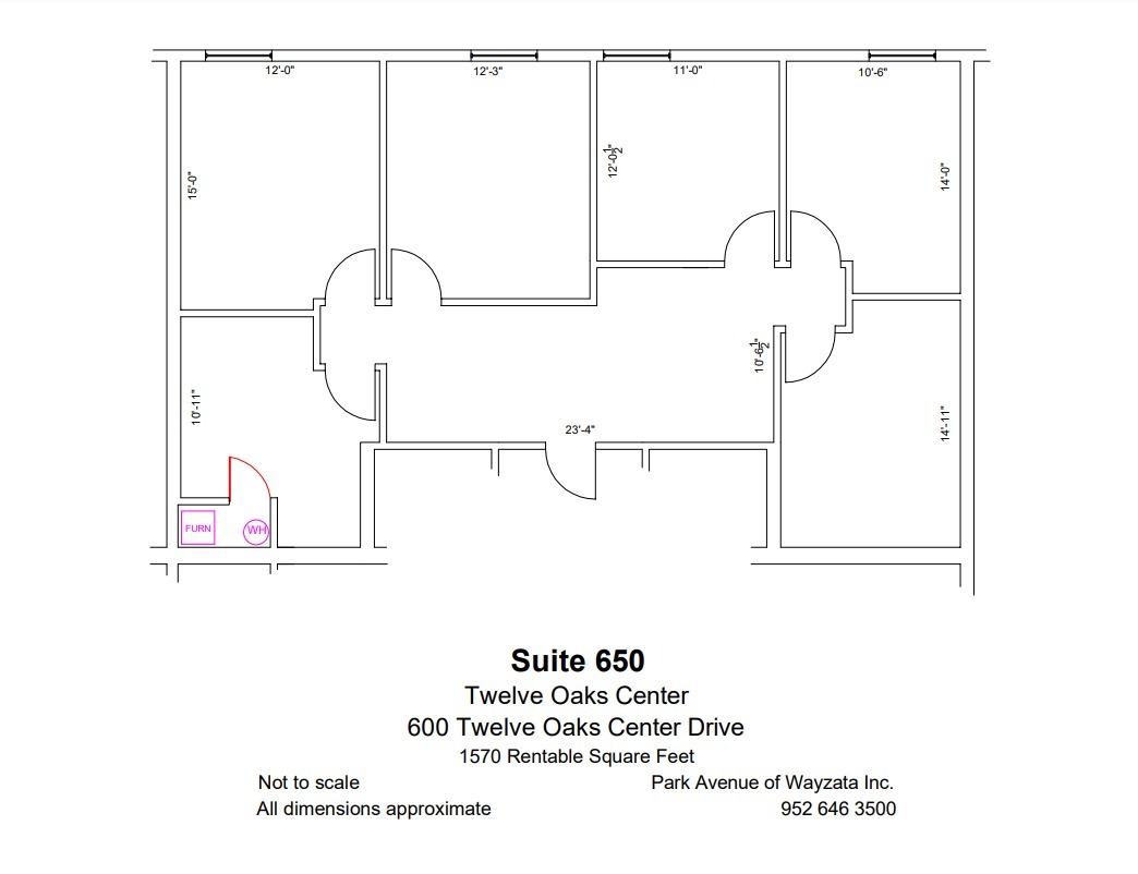 600 Twelve Oaks Center Dr, Wayzata, MN for lease Floor Plan- Image 1 of 1