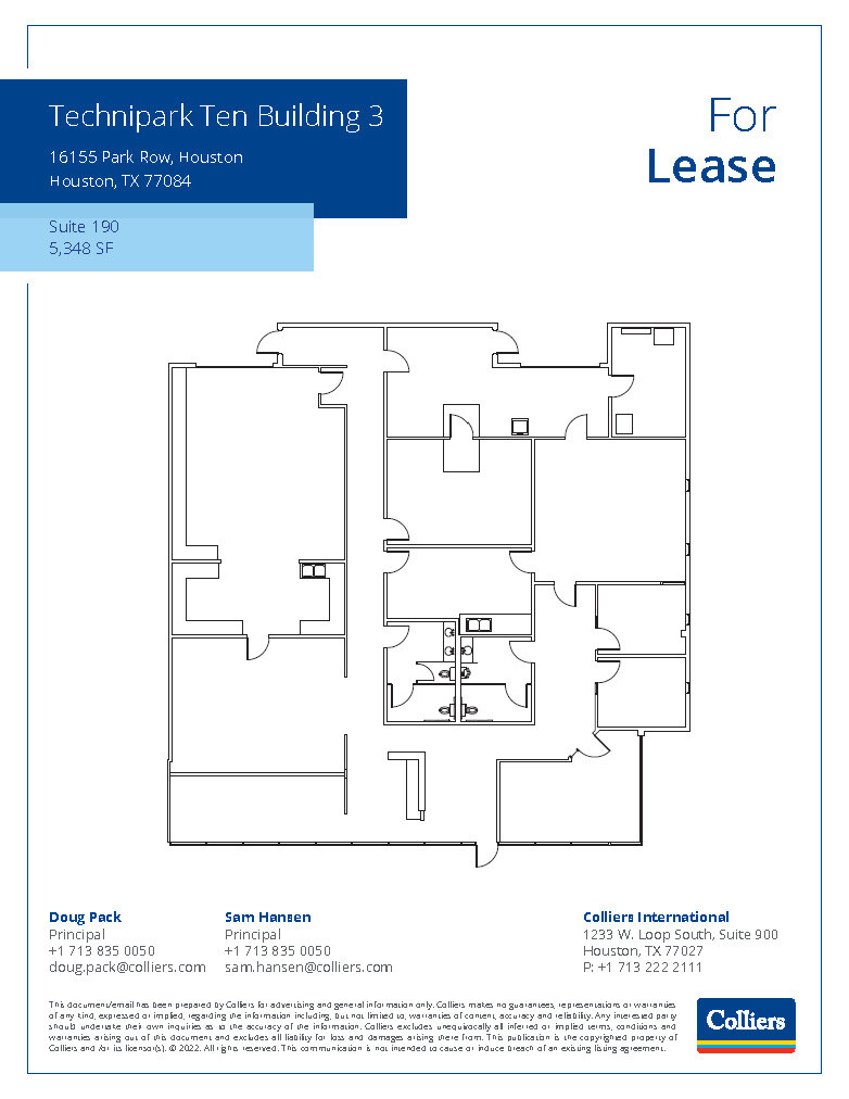 16155 Park Row, Houston, TX for lease Floor Plan- Image 1 of 1