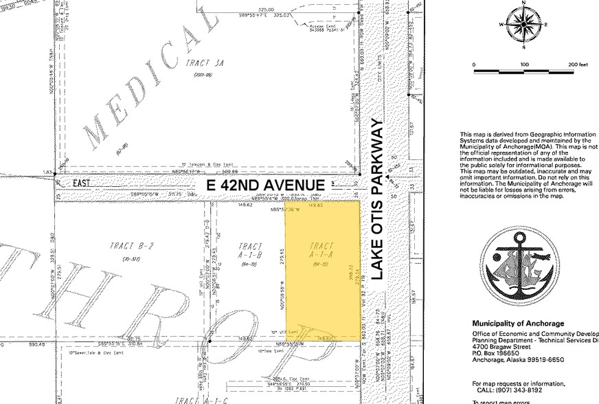 4200 Lake Otis Pky, Anchorage, AK for sale - Plat Map - Image 1 of 1