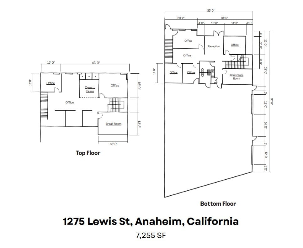 1275 S Lewis St, Anaheim, CA for lease Floor Plan- Image 1 of 1