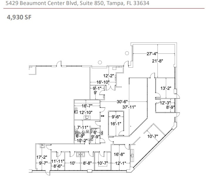 5402-5460 Beaumont Center Blvd, Tampa, FL for lease Floor Plan- Image 1 of 1