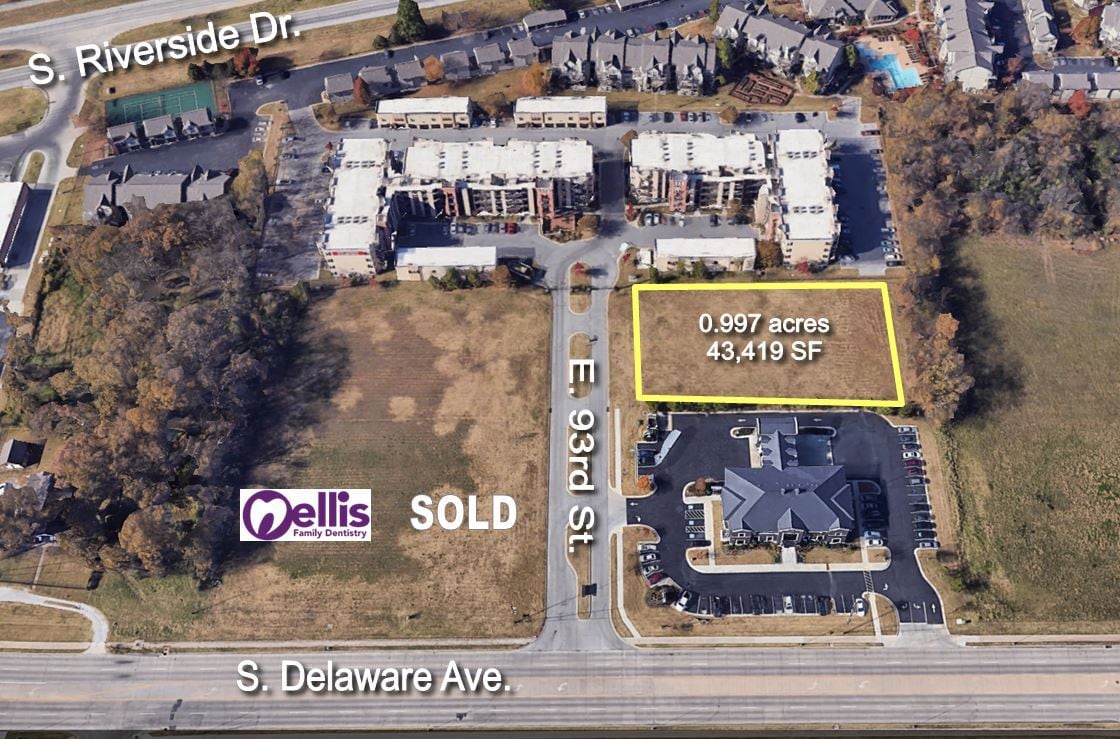 9200 S Delaware Ave & 91st St, Tulsa, OK for sale Aerial- Image 1 of 3