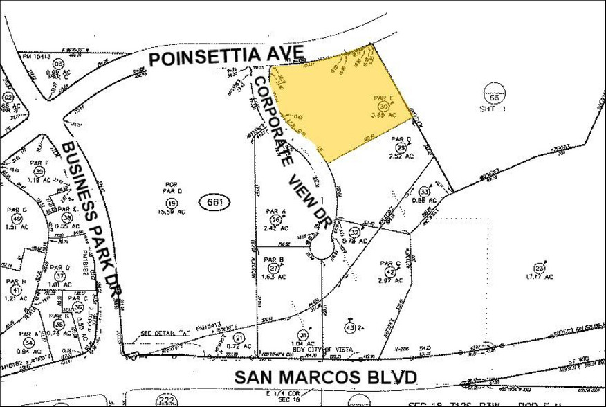 3260 Corporate View, Vista, CA for lease - Plat Map - Image 1 of 2