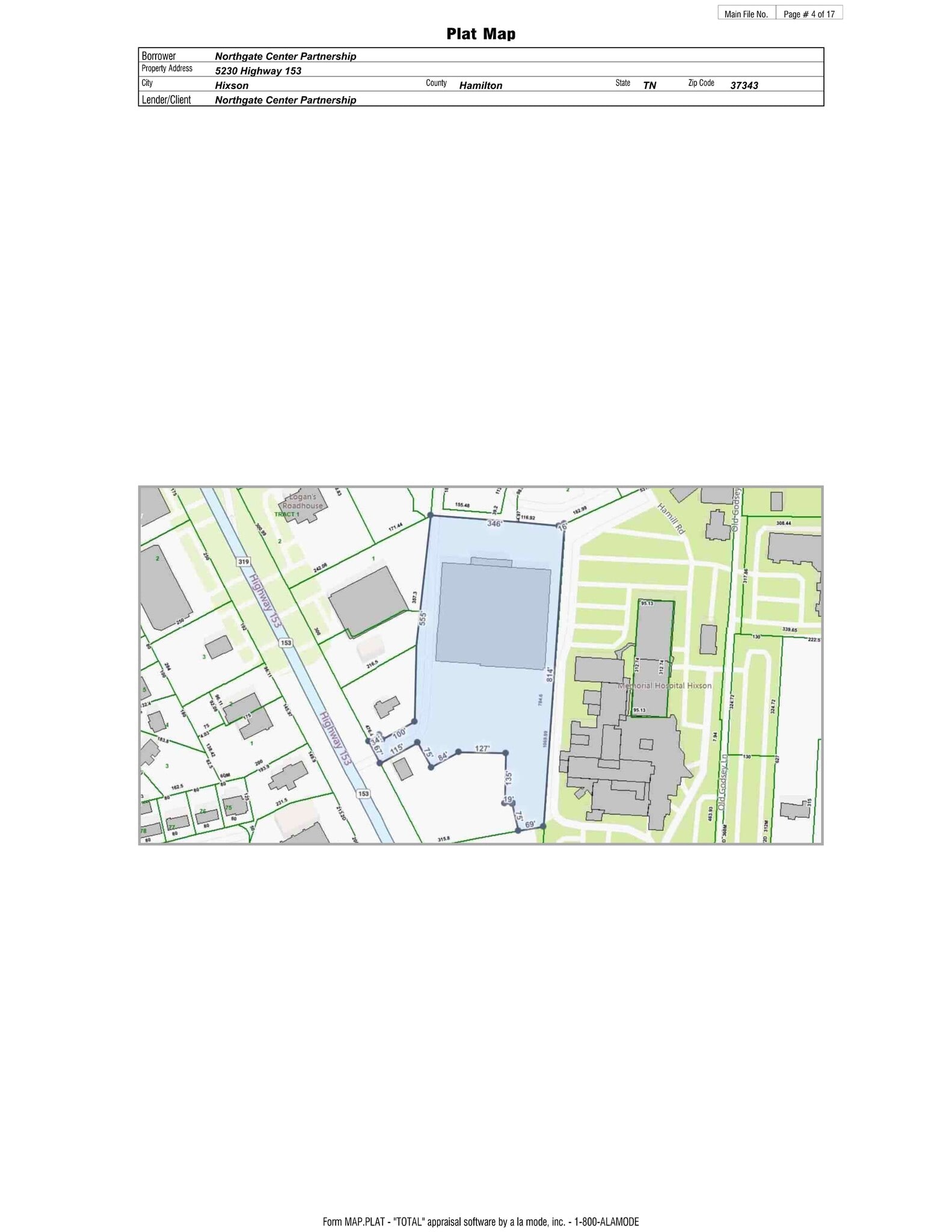 5200-5425 Highway 153, Hixson, TN for lease Site Plan- Image 1 of 1