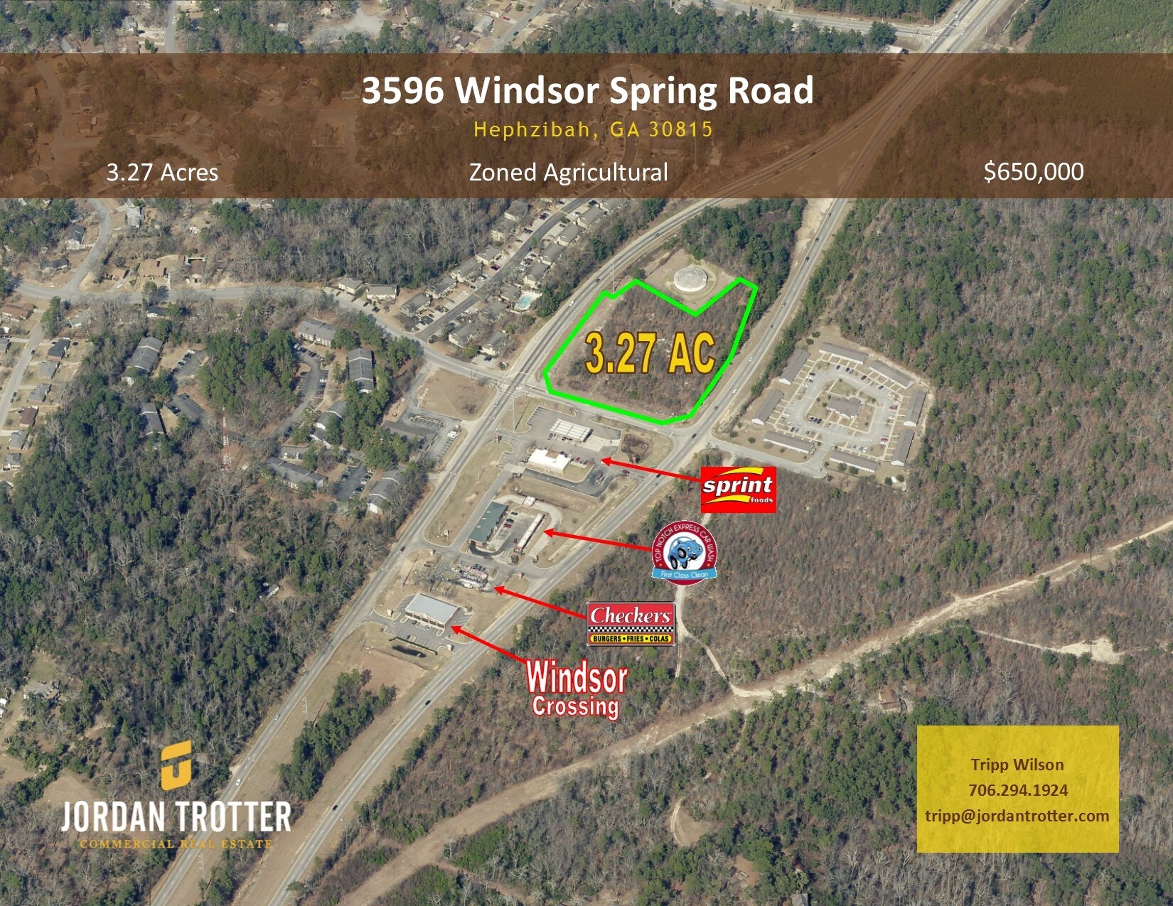 3596 Windsor Spring Rd, Augusta, GA 30906 Retail Land in South