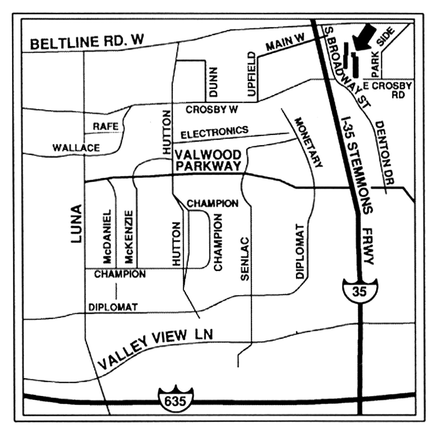 1225 E Crosby Rd, Carrollton, TX for sale Site Plan- Image 1 of 1